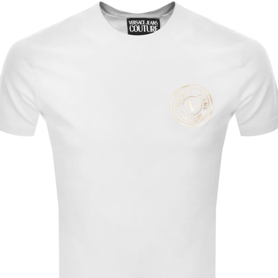 Versace Jeans Couture Slim Fit Logo T Shirt White